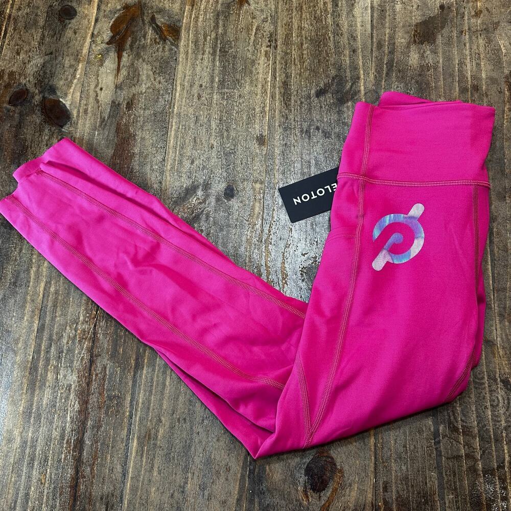 New Peloton Move Tulip Hem Legging sz S Pink Peloton Leggings